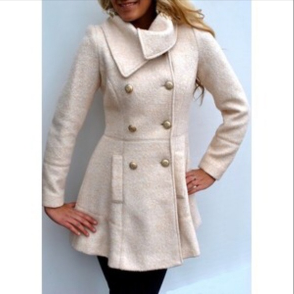 guess skirted coat